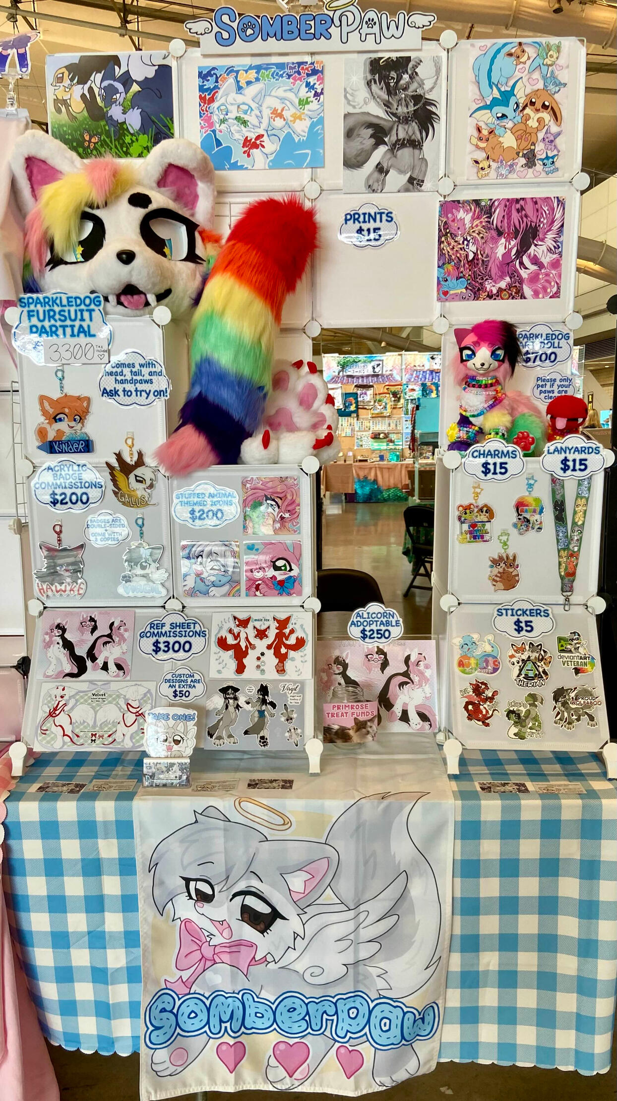 Anthrocon 2025 Dealer&#39;s Den (Bodega) 4ft half table